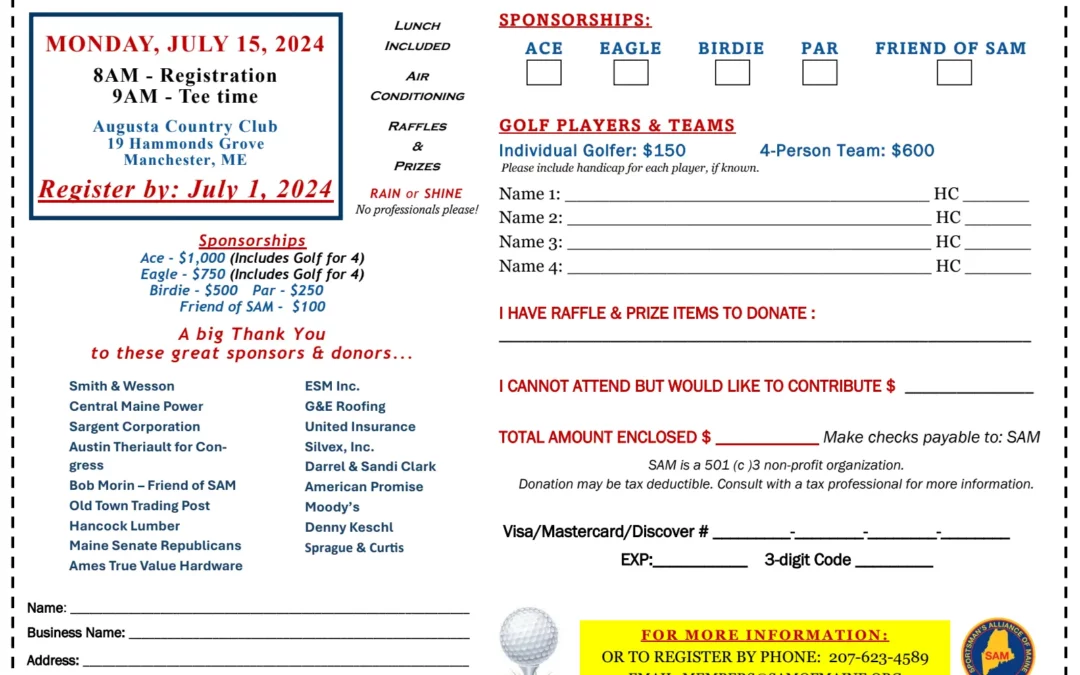 2024 SAM Golf Tournament